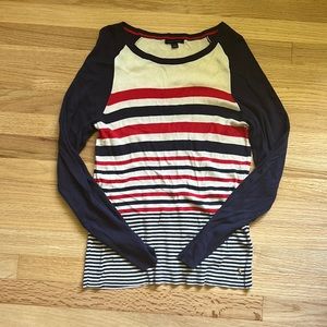 Tommy Hilfiger blue and red stripped sweater